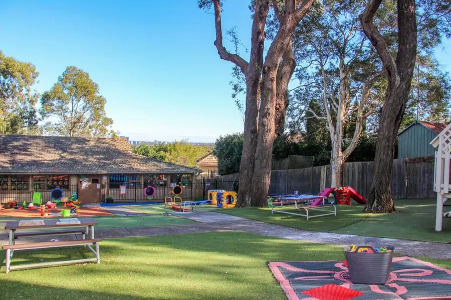 Children's outdoor play space at Roseville Kindergarten