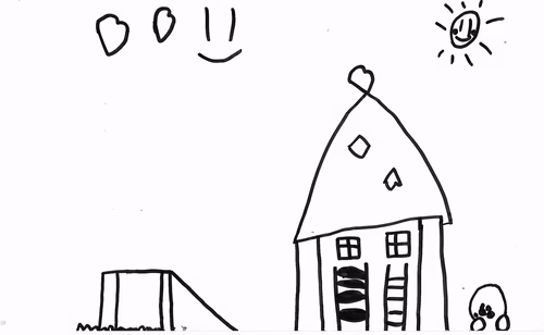 Drawing by Jasmine, 4 years old